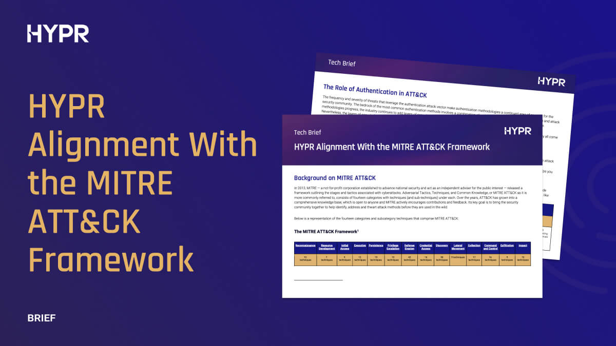 HYPR Alignment With the MITRE ATT&CK Framework